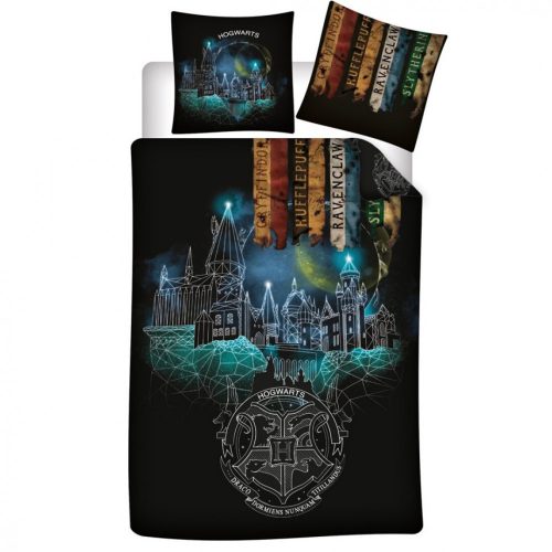 Harry Potter Enchanted Night ágyneműhuzat 140×200cm, 63×63 cm microfibre