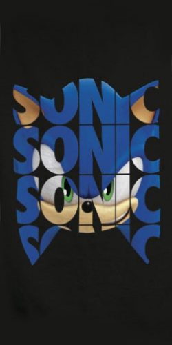 Sonic a sündisznó fürdőlepedő, strand törölköző 70x140cm (Fast Dry)