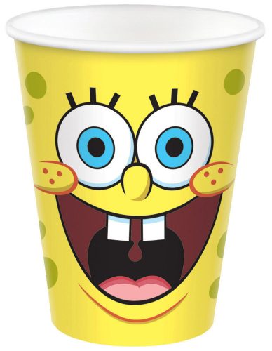 SpongyaBob Laugh papír pohár 8 db-os 250 ml