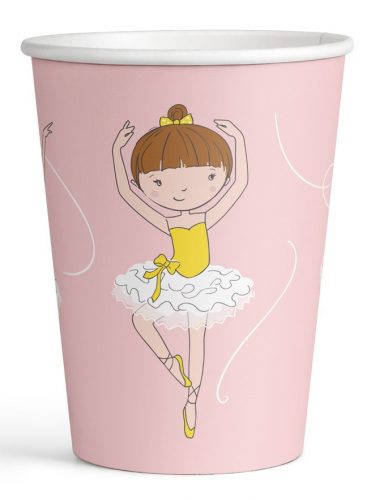 Balett, Balerina Little Dancer papír pohár 8 db-os 250 ml