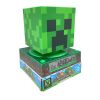 Minecraft Creeper 3D éjszakai lámpa és ébresztőóra