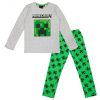 Minecraft Creeper gyerek hosszú pizsama 8-12 év