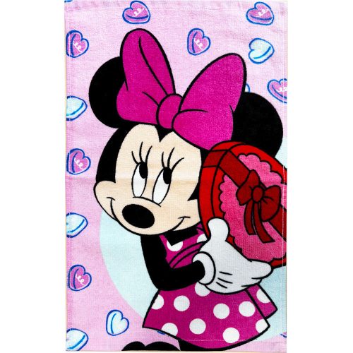 Disney Minnie Bonbon Hearts kéztörlő, arctörlő, törölköző 30x50cm