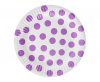 Pöttyös Lavender Polka Dots papírtányér 6 db-os 18 cm