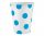 Kék Sky Blue Polka Dots papír pohár 6 db-os 250 ml