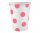 Rózsaszín Pink Polka Dots papír pohár 6 db-os 250 ml