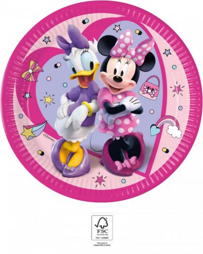 Disney Minnie Junior papírtányér 8 db-os 23 cm FSC