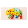 3D-s Montessori fa puzzle játék