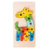 3D-s Montessori fa puzzle játék