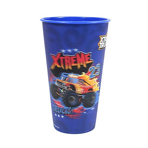 Jármű Xtreme 3D hatású műanyag pohár 480 ml