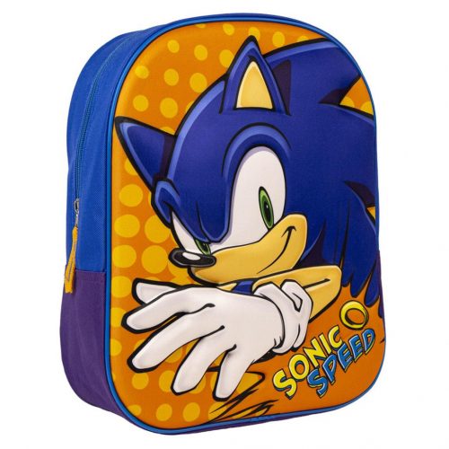 Sonic a sündisznó Speed 3D hátizsák, táska 31 cm