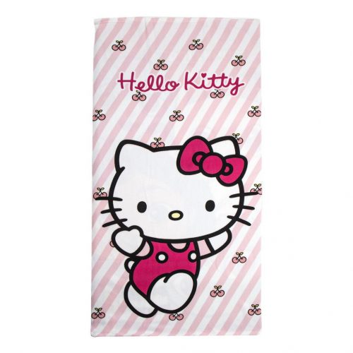 Hello Kitty Cherry fürdőlepedő, strand törölköző 70x140cm (Fast Dry)