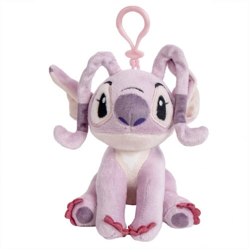 Disney Lilo és Stitch, A csillagkutya Angel 3D plüss figura akasztóval 14 cm