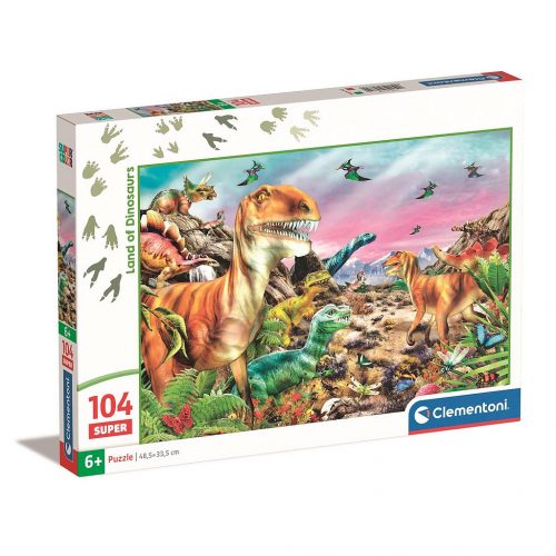 Dinoszaurusz Land 104 db-os puzzle Clementoni