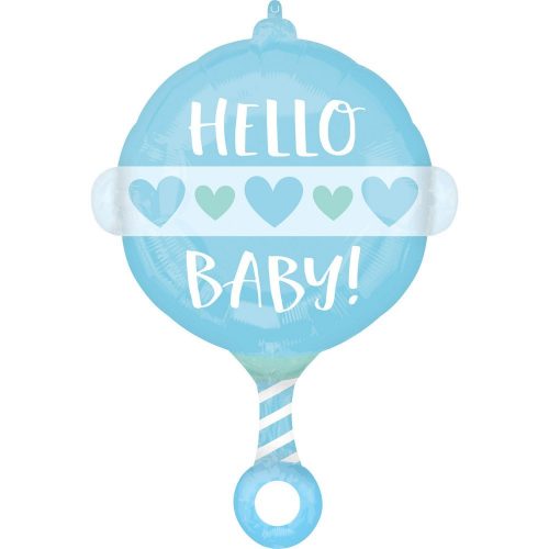 Baby Boy Rattle fólia lufi 60 cm