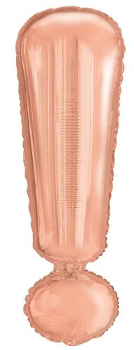 Rose Gold ! betű fólia lufi, 103 cm