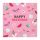 Happy Birthday Pink szalvéta 16 db-os 33x33 cm