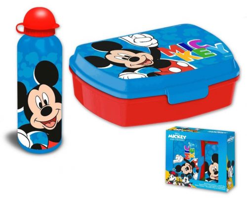 Disney Mickey Play szendvicsdoboz + alumínium kulacs szett