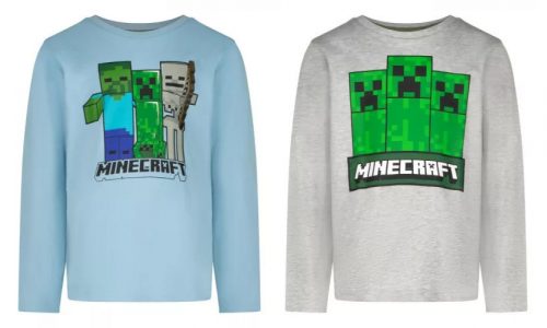 Minecraft Trio gyerek hosszú ujjú póló, felső 6-12 év