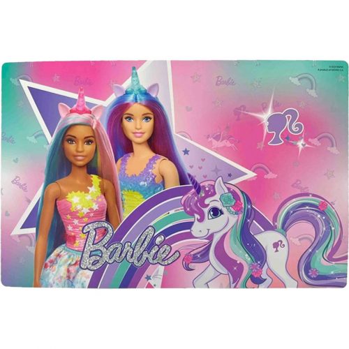 Barbie Unicorn tányéralátét 43x28 cm