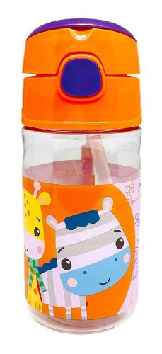 Fisher-Price Animals műanyag kulacs akasztóval 350 ml