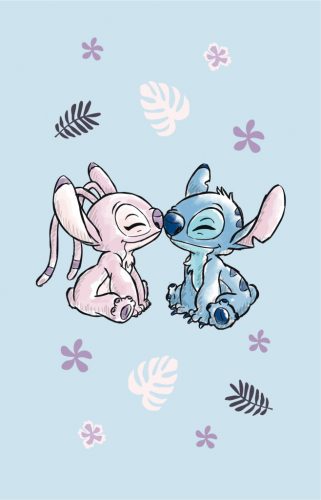 Disney Lilo és Stitch, a csillagkutya Light blue kéztörlő, arctörlő, törölköző 30x50cm