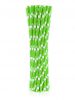 Zöld Green Polka Dots papír szívószál 24 db-os