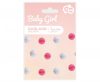 Baby Girl papír pom pom girland 250 cm