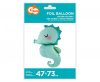 Csikóhal Sea Horse fólia lufi 73 cm