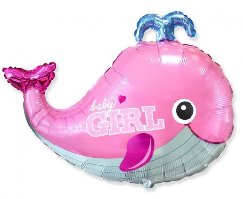 Bálna Baby Girl fólia lufi 61 cm (WP)