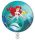 Disney Hercegnők, Ariel Curious papírtányér 8 db-os 23 cm FSC