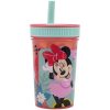 Disney Minnie Being More szilikon szívószálas pohár 420 ml