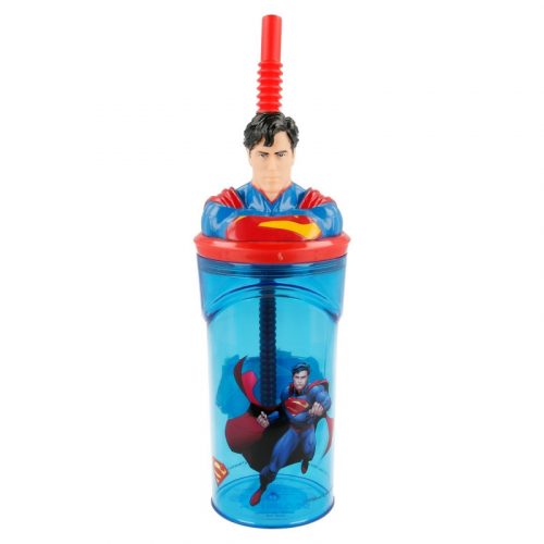 Superman 3D Figurine szívószálas pohár 360 ml