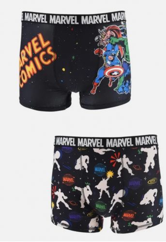 Bosszúállók, Marvel férfi boxeralsó 2 darab/csomag (S-XL)